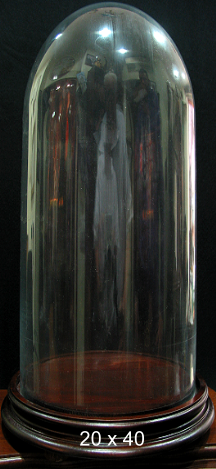 GLOCKE AUS GLAS cm. 20 X 40